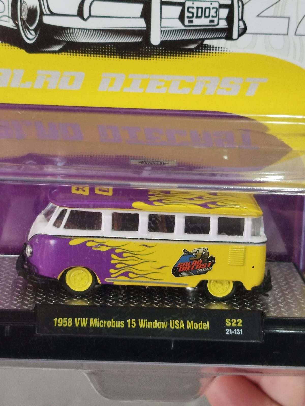 M2 Machines: 1958 VW Microbus 15 Window USA Model (Edição Salão Diecast 22) - Imagem 4