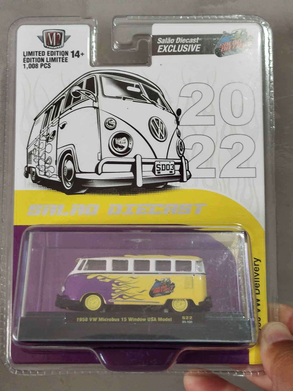 M2 Machines: 1958 VW Microbus 15 Window USA Model (Edição Salão Diecast 22)