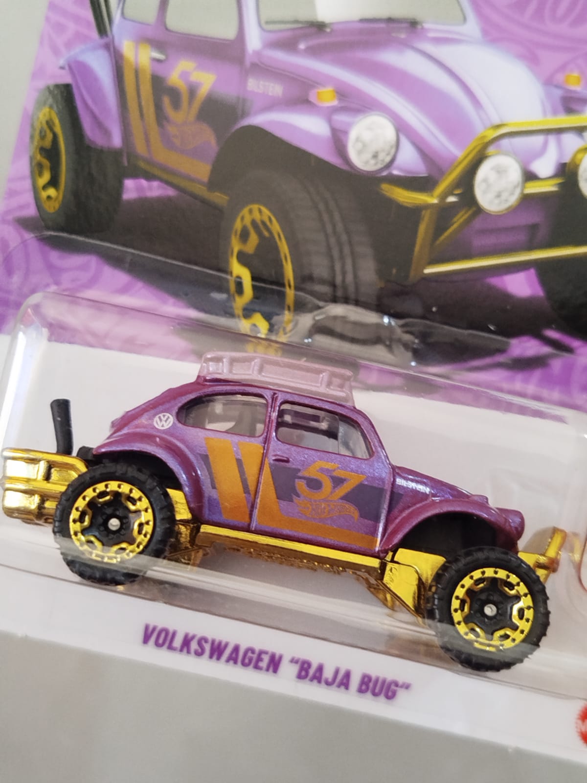 Hot Wheels Volkswagen "Baja Bug" (Comemorativo 57 anos Mattel) - Imagem 2